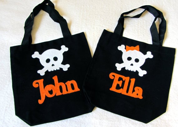 Personalized Little Skull Bags