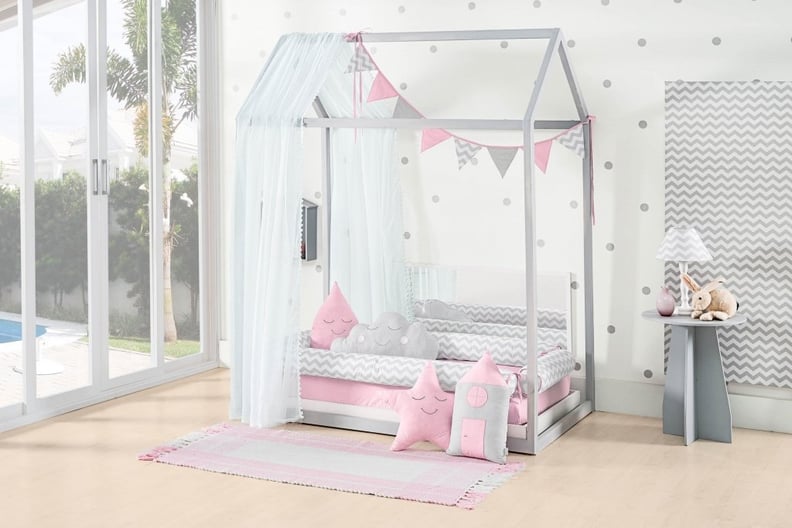 Montessori Pink/Chevron Baby Girl 5-pc. Nursery