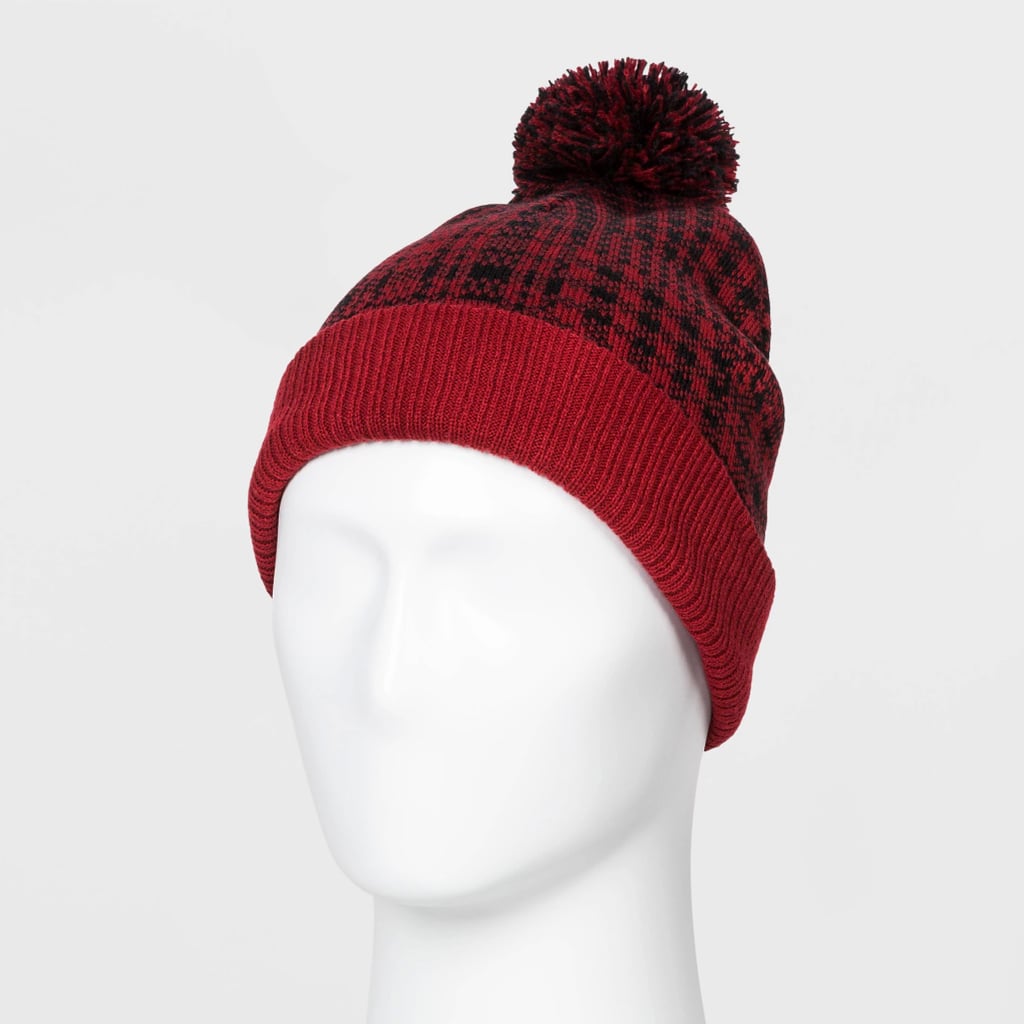 Men's Plaid Beanie