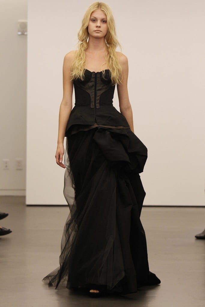 vera wang black gown