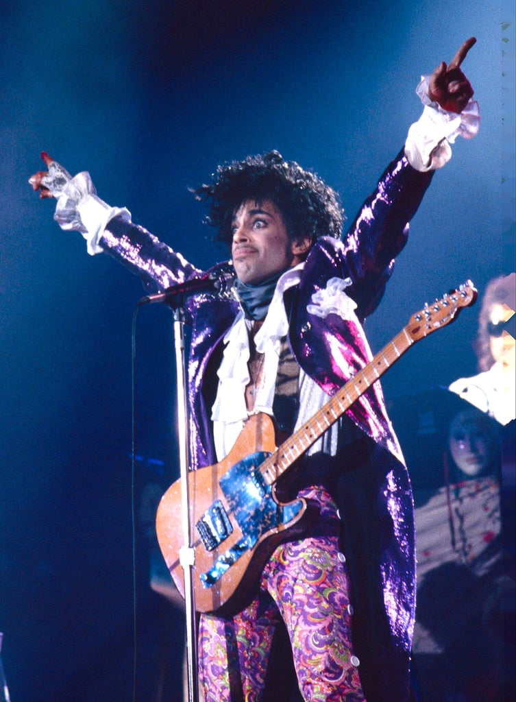 The star went full Purple Rain for a performance in New York City in January 1990.