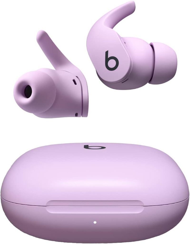 Beats Fit Pro ($148, originally $200)
Offering up the six hours of listening time and up to 24 hours combined with a charging case, the Beats Fit Pro are great for anyone and everyone who loves to feel totally immersed in their audio content while working out. These stay securely in place with the flexible wingtips and are sweat- and water-resistant. With three distinct listening modes — active noise canceling, transparency mode, and adaptive EQ — you can completely customize the way you listen to music, podcasts, or follow-along classes while running or hitting the gym. Plus, they come in so many cute colors. Read our review of the Beats Fit Pro for more information.
Editor Quote: "The active noise cancellation blocks out the rest of the world, so you have a truly immersive sound experience. I can work out without hearing weights clanking on the floor, footsteps on treadmills, and unnecessarily obnoxious grunts." — Anvita Reddy, former assistant shopping editor