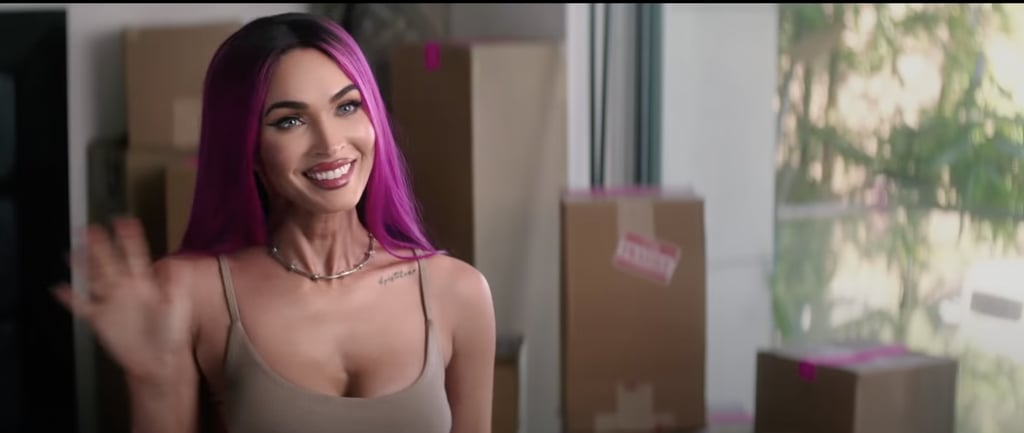 Megan Fox's Black Lace Lingerie in “Good Mourning" Trailer