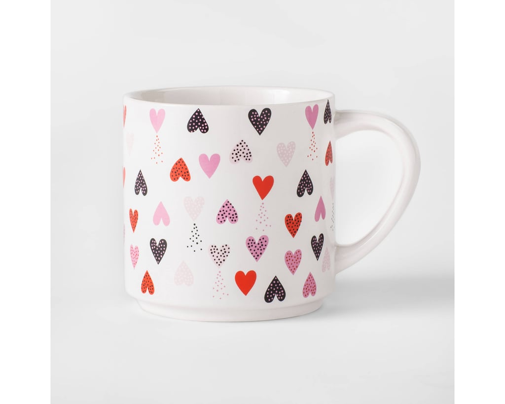 Hearts Glazed Stoneware Mug Target Valentine's Day Coffee Mugs 2018