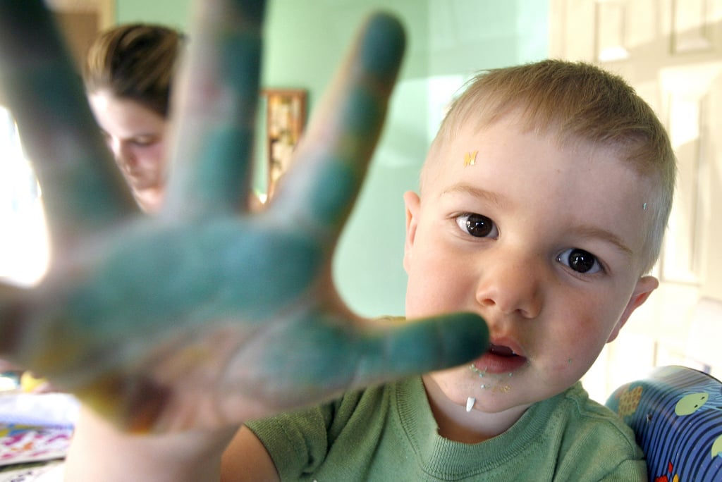 The time he was caught blue-handed . . .