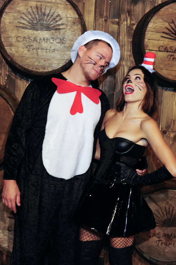 Channing and Jenna dressed as the Cat in the Hat for Halloween in 2015 and attended the Casamigos Tequila party in LA.