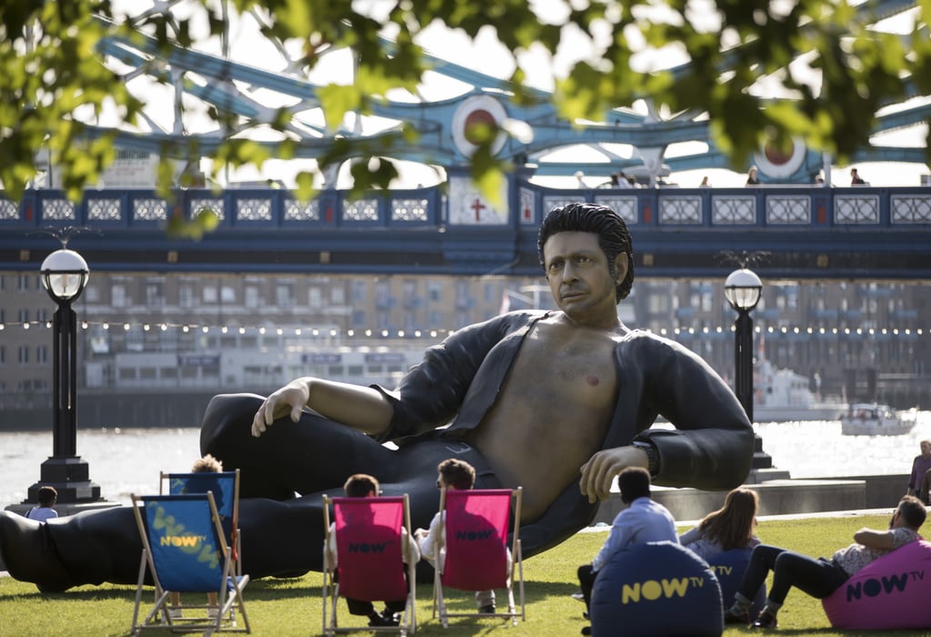 Giant Jeff Goldblum Sculpture in London