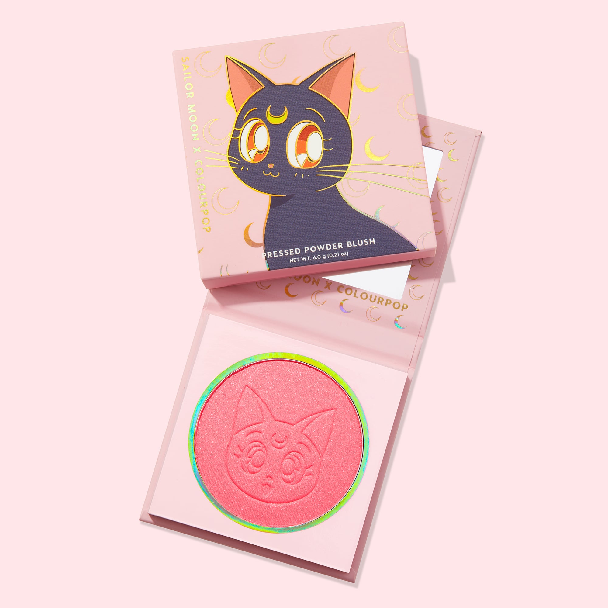 Sailor Moon X Colourpop Cat S Eye Pressed Powder Blush In Rosey
