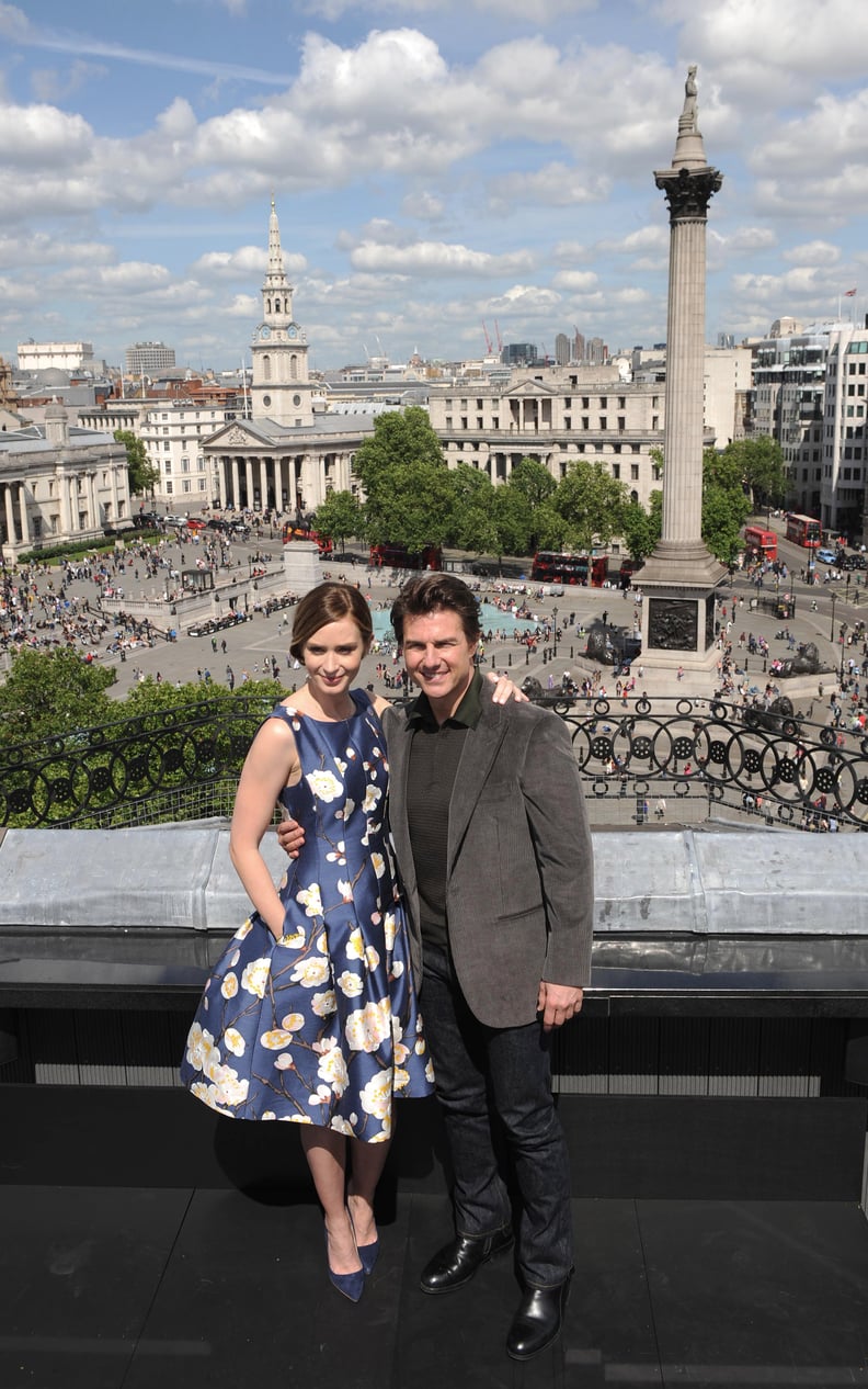 Emily Blunt and Tom Cruise