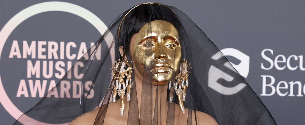 Once You Get Past Cardi B's Gold Mask at the AMAs, You Won't Be Able to Look Away From Her Nails