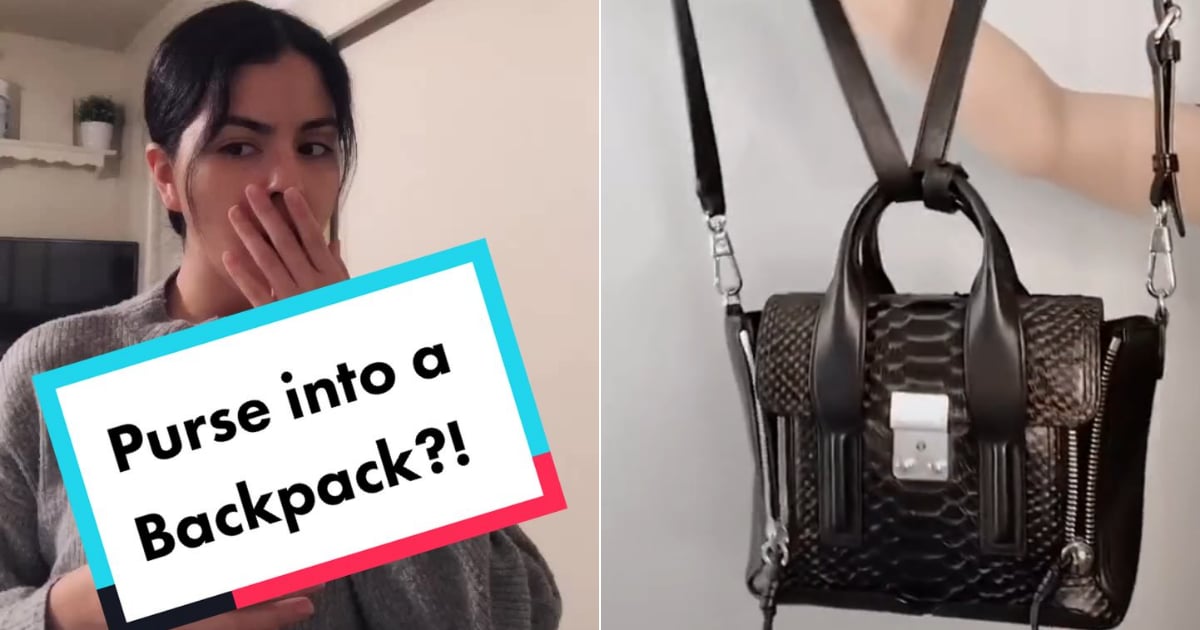 Watch the TikTok Hack For Turning Your Purse Into a Backpack