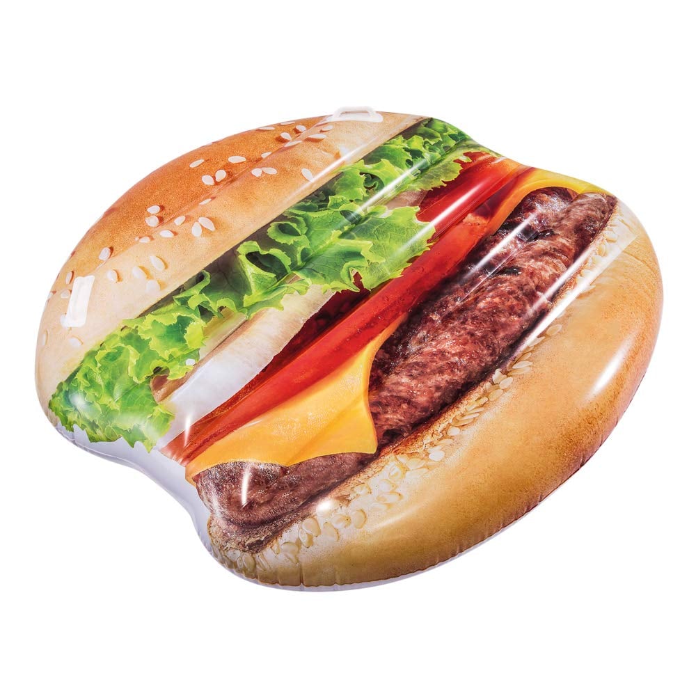 Inflatable Hamburger Island Pool Float