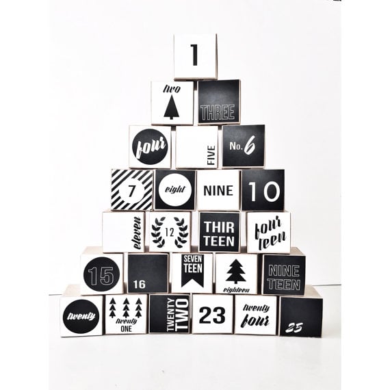 Buy: Milch & Honig's Nostalgic Modern Black-and-White Advent Calendar