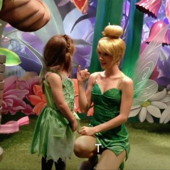 Deaf Girl Reacting to Tinkerbell Signing
