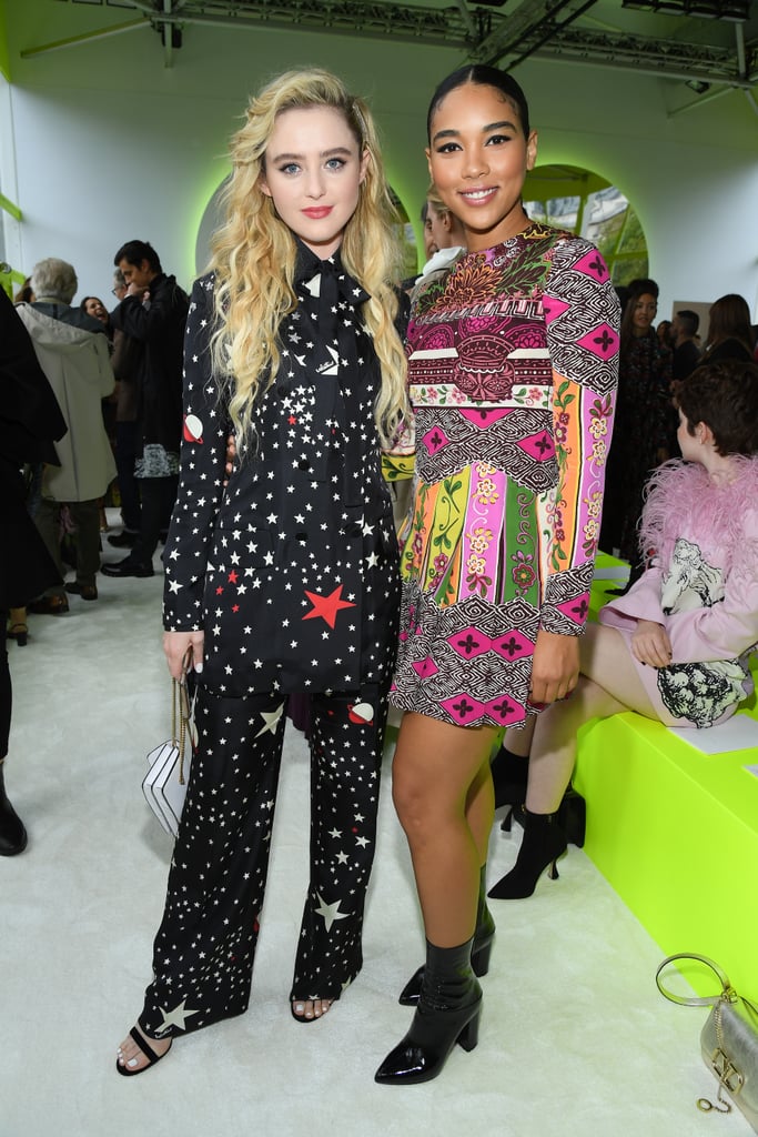 Kathryn Newton and Alexandra Shipp at the Valentino Paris Fashion Week Show