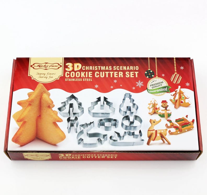 ULee 3D Christmas Cookie Cutters Set