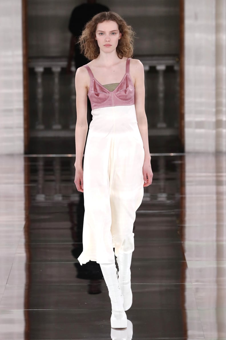 Victoria Beckham Fall/Winter 2020: A Pink Silk Bra