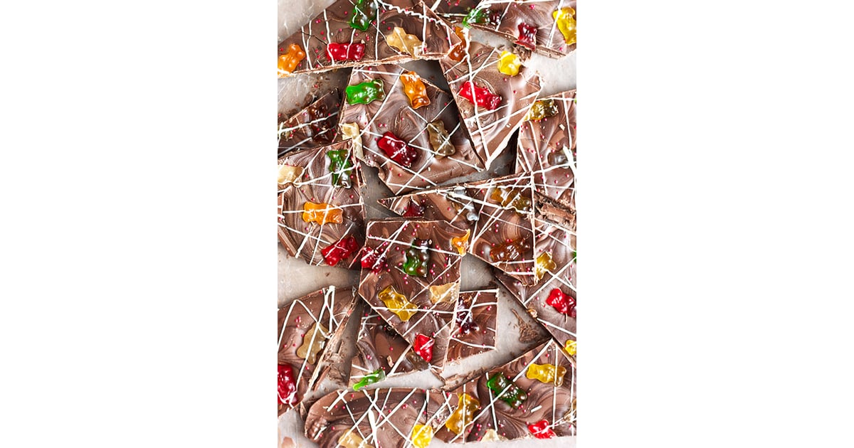 Gummy Bear Bark Chocolate Bark Recipes POPSUGAR Food Photo 9