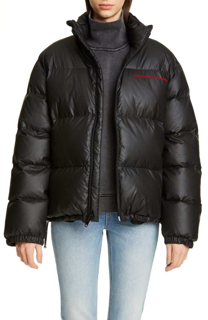Alexander Wang Chynatown FauxLeather Down Puffer Coat The Best