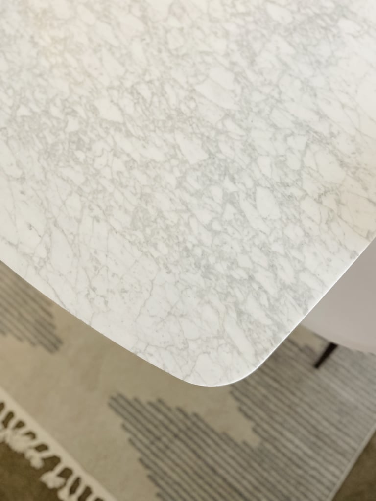 The Marble Tabletop on the Castlery Kelsey Dining Table