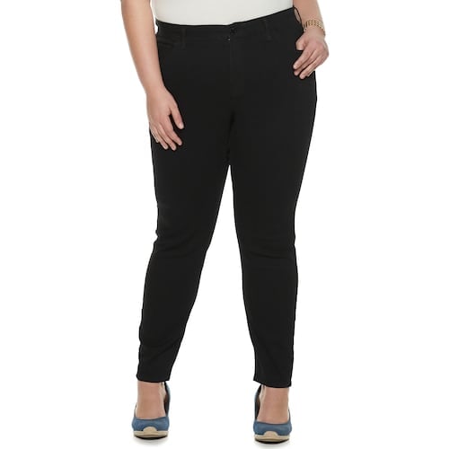 Evri Plus Size All About Comfort Midrise Skinny More Curvy Jeans ...
