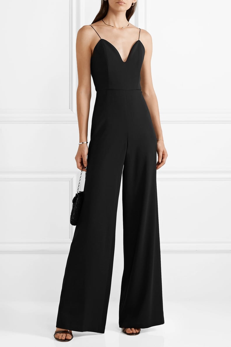 Alice + Olivia Lina Crepe Jumpsuit