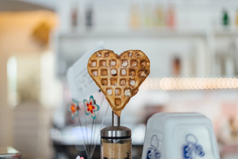 Valentine's Day Zoom Background: Waffle Heart