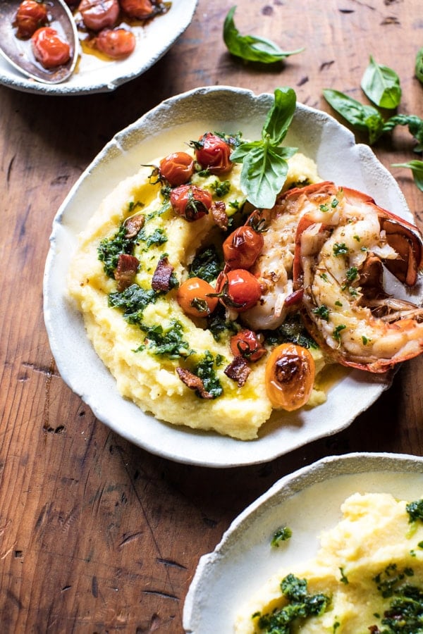 Lobster With Kale Pesto Polenta Healthy Lobster Recipes POPSUGAR