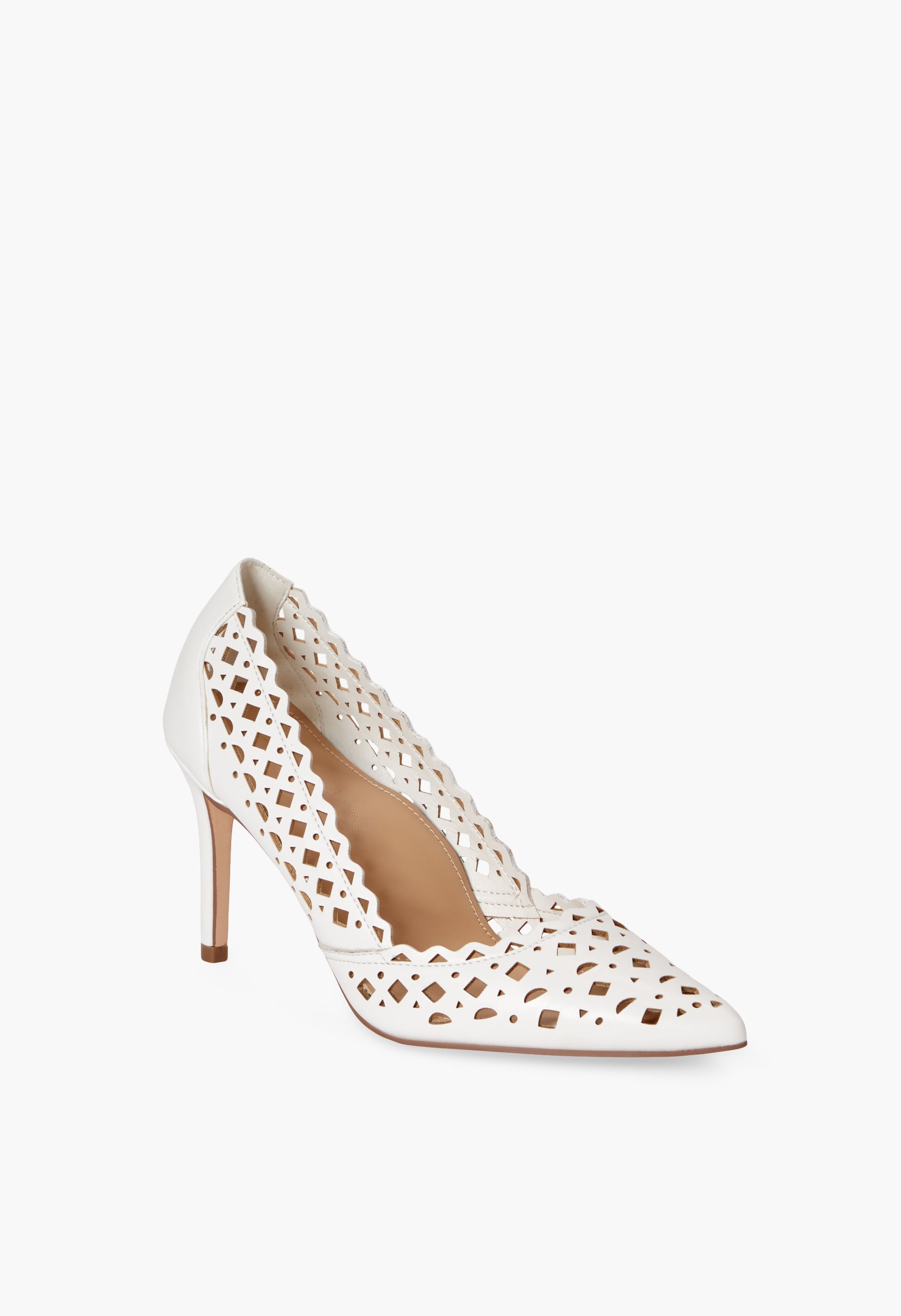 Justfab white heels cheap