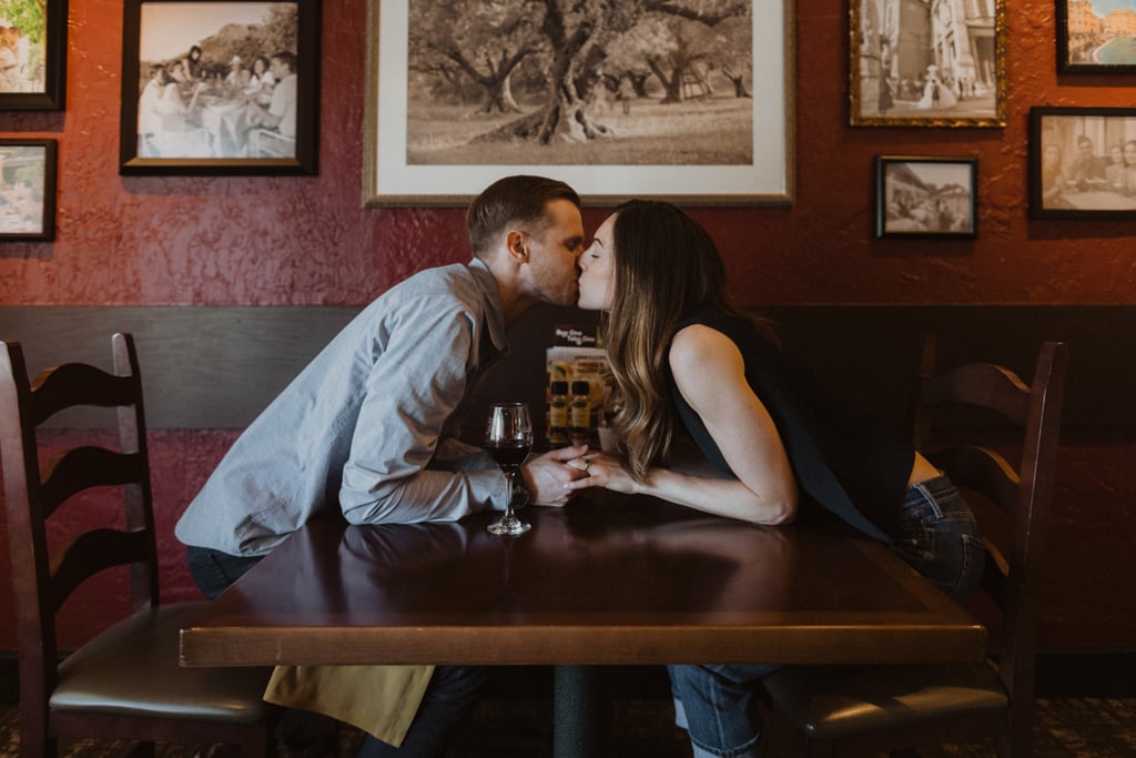 Olive Garden Engagement Shoot