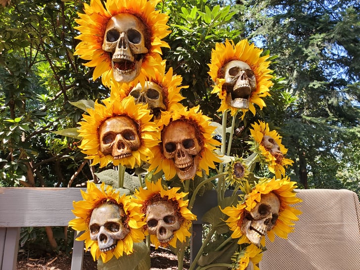 These Diy Sunflower Skulls Practically Scream Halloween Popsugar