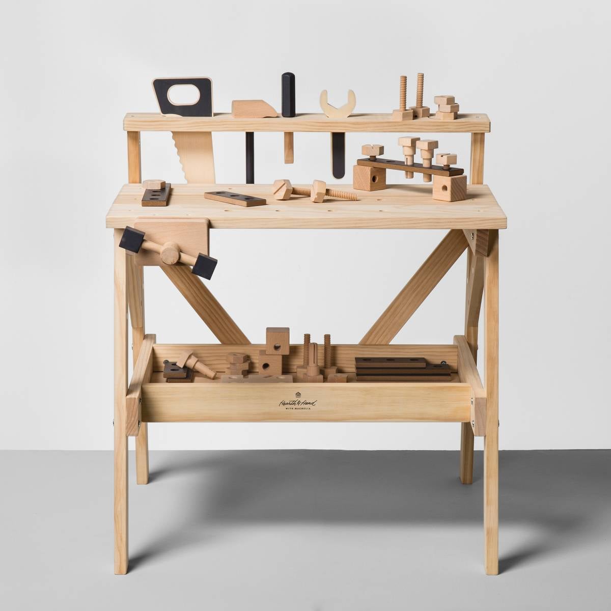 With Magnolia Wooden Toy Tool Bench 