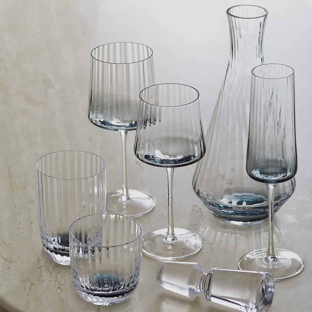 Elegant Glasses: Crate and Barrel Ezra Optic Champagne Glasses