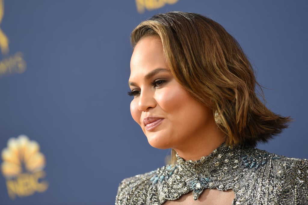 Chrissy Teigen Zuhair Murad Dress at the 2018 Emmys