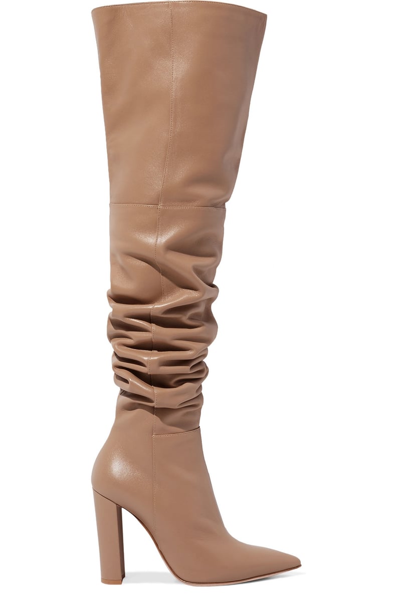 Gianvito Rossi 100 Leather Over-The-Knee Boots