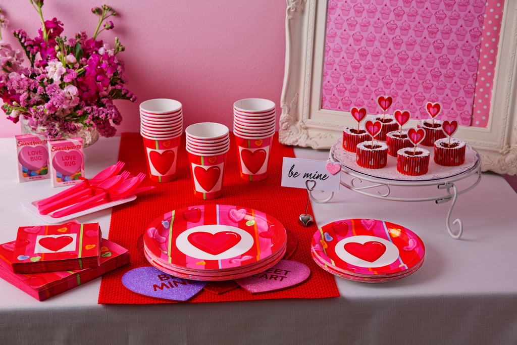 Confetti Hearts Valentine's Day Tableware Kit Party City Valentine's