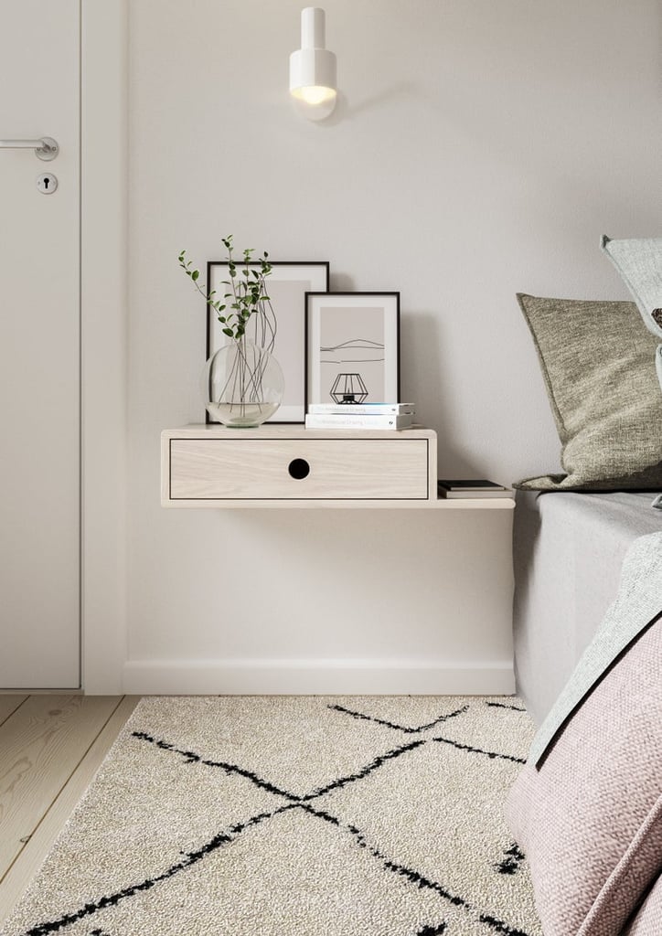 Farmhouse Nightstand With Shelf