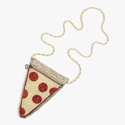J.Crew Glitter Pizza Slice Bag
