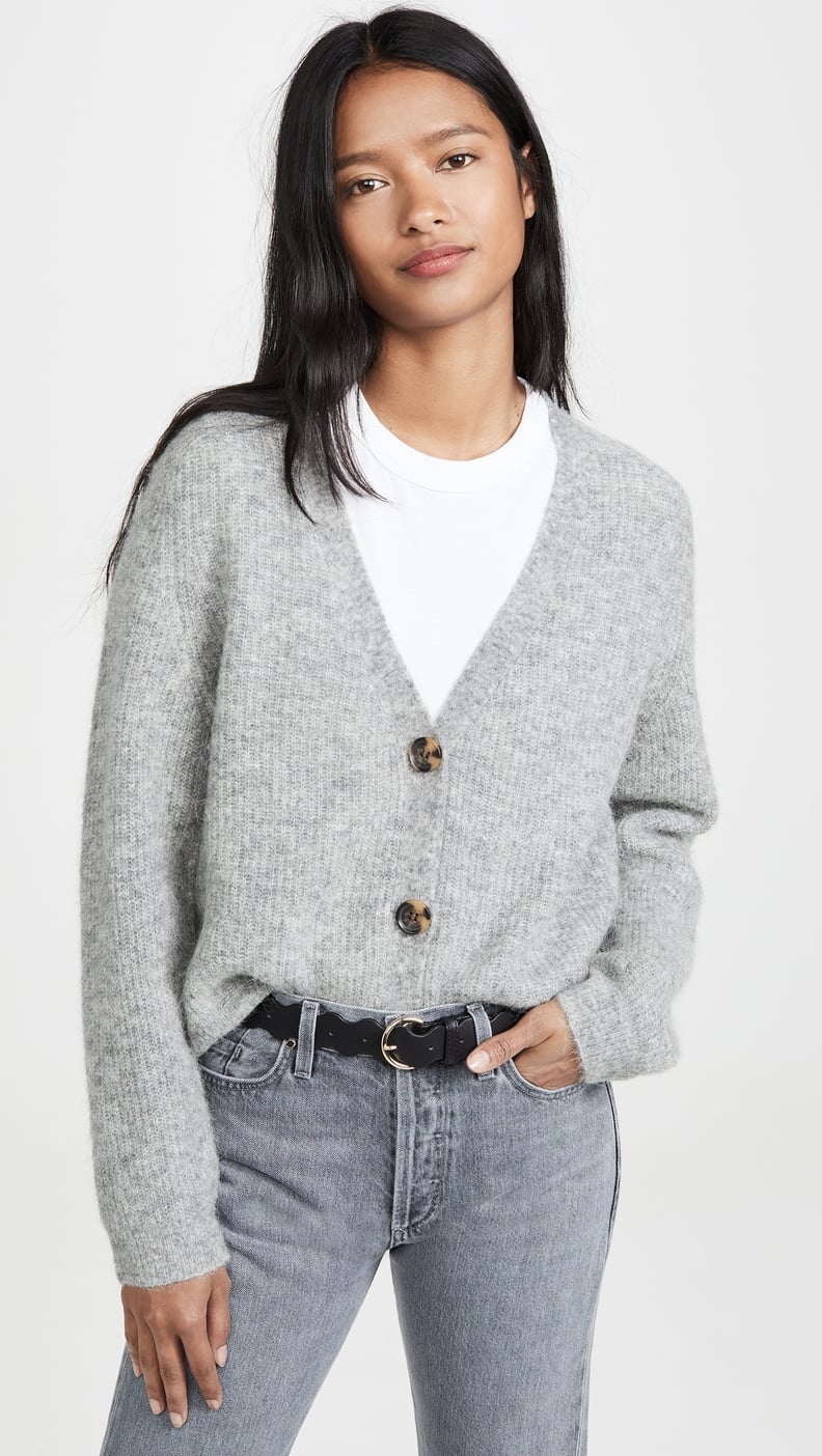 Ganni Soft Wool Knit Cardigan