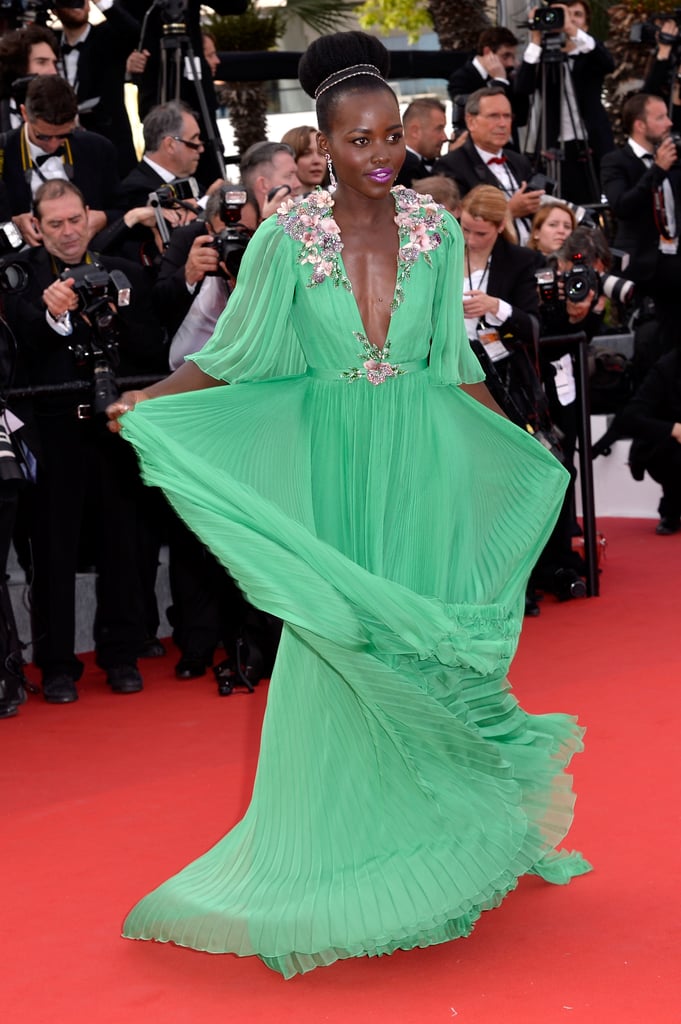 Lupita Nyong'o Green Dress at Cannes Film Festival 2015 | POPSUGAR ...