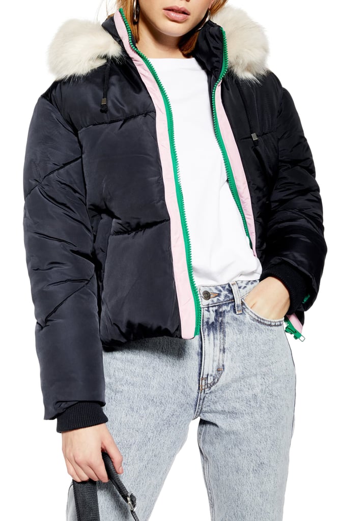 Lauren Faux Fur Hooded Puffer Jacket The Best Puffer Coats