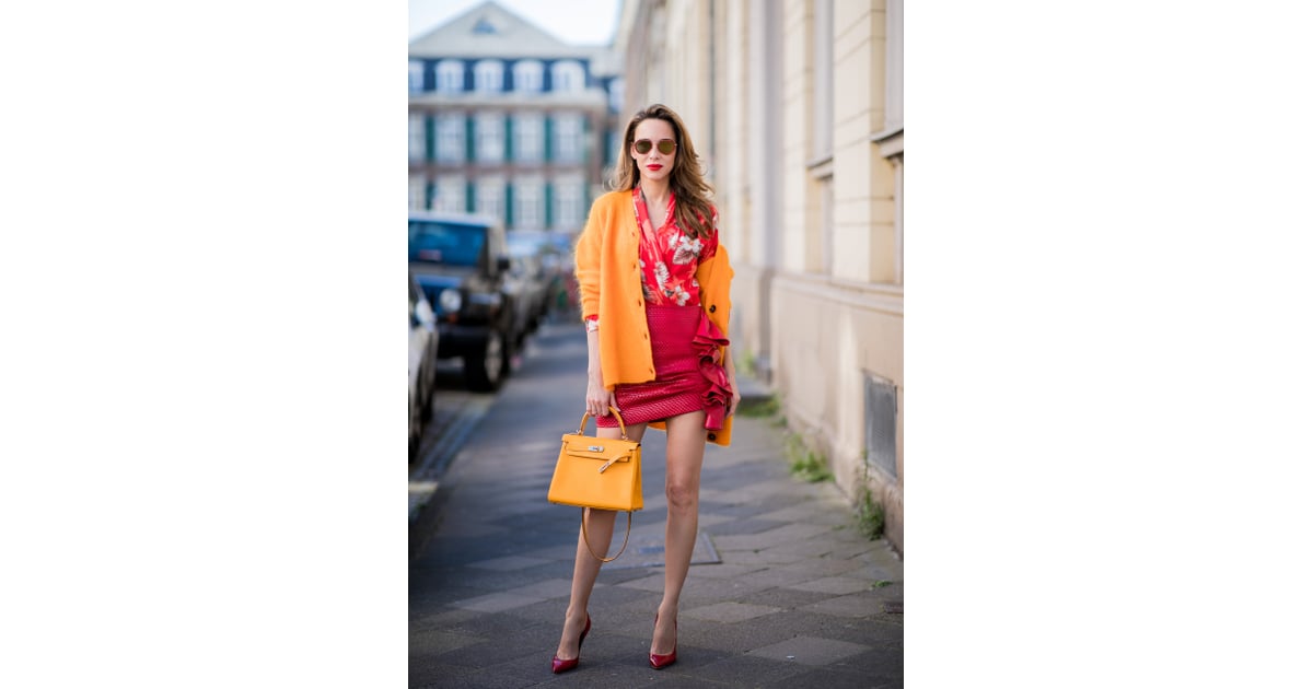 red and orange clothes