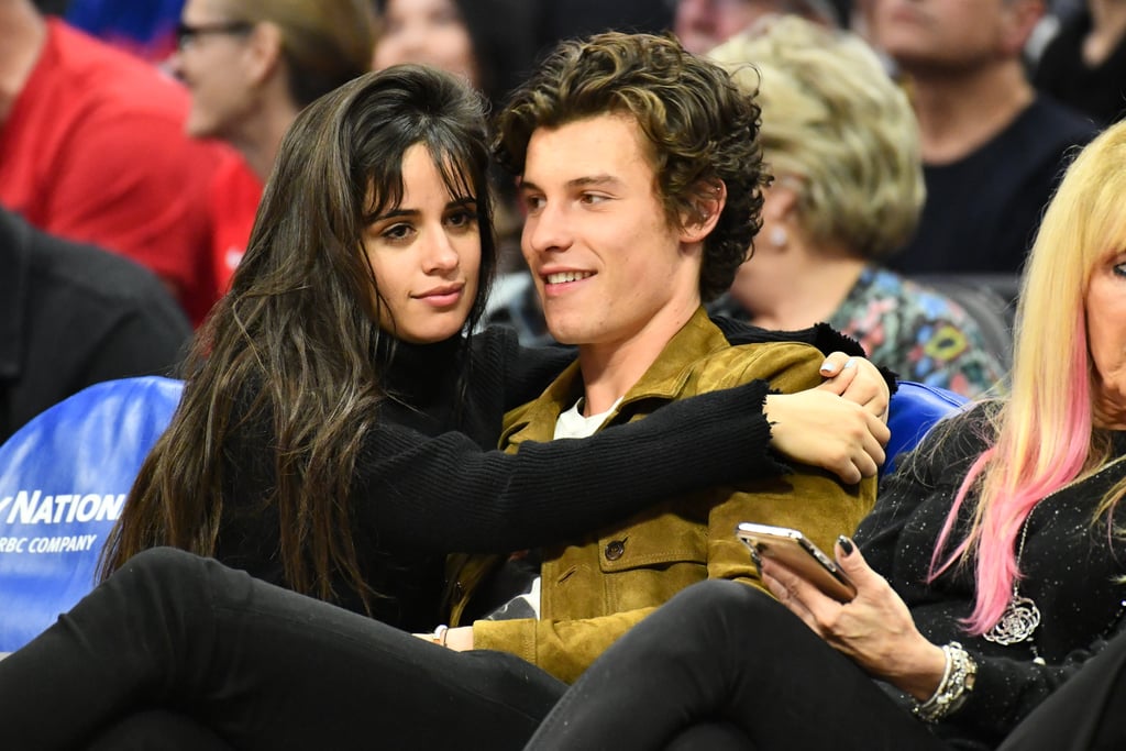 Camila Cabello And Shawn Mendes Kissing At La Clippers Game Popsugar Celebrity Uk Photo 9 1336