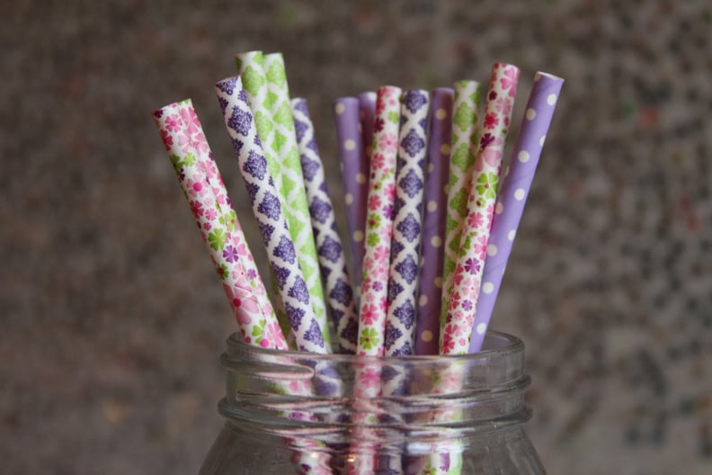 English Garden Party Paper Straws