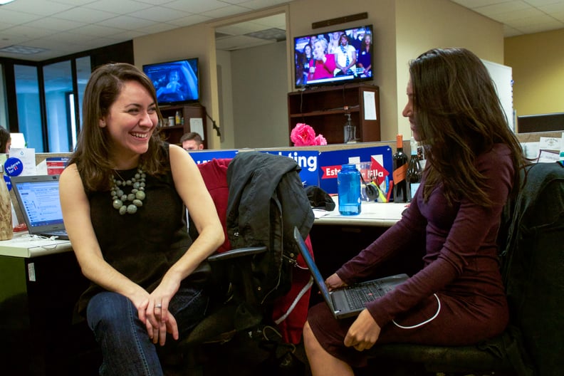 Xochitl Hinojosa (left), National Director of Coalition Press, 32