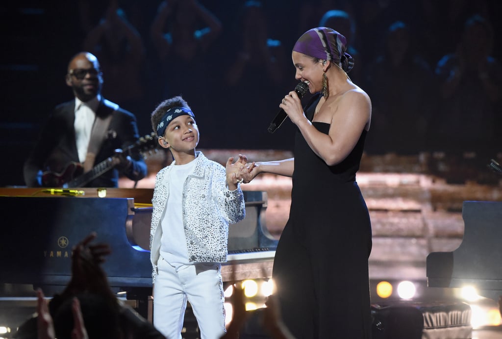 Alicia Keys With Her Sons at 2019 iHeartRadio Music Awards