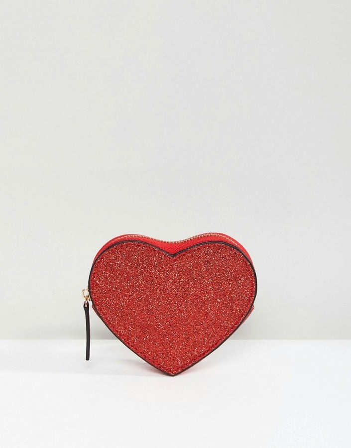 ASOS Valentines Glitter Heart Coin Purse