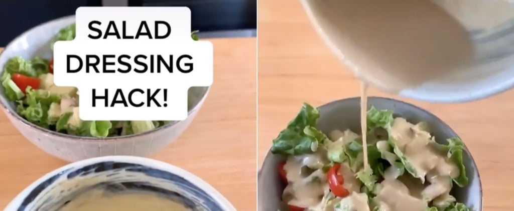 TikTok Healthy Salad Dressing Hack: Hummus and Pickle Juice
