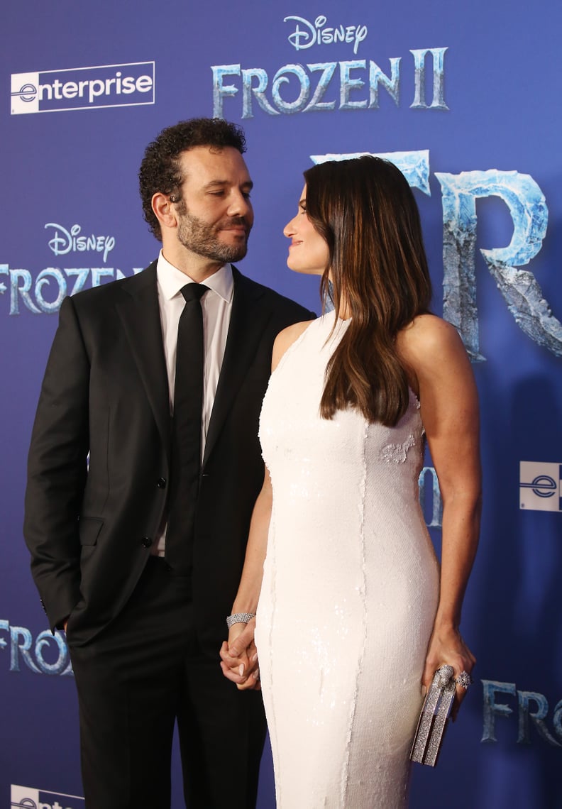 Aaron Lohr and Idina Menzel at the Frozen 2 Premiere in Los Angeles