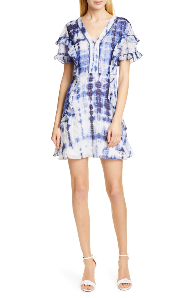 Tanya Taylor Rhett Tie Dye Silk & Cotton Dress